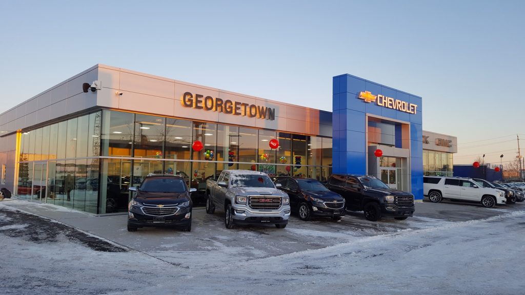 Chevrolet Car Dealership, Halton Hills Green Propeller Design
