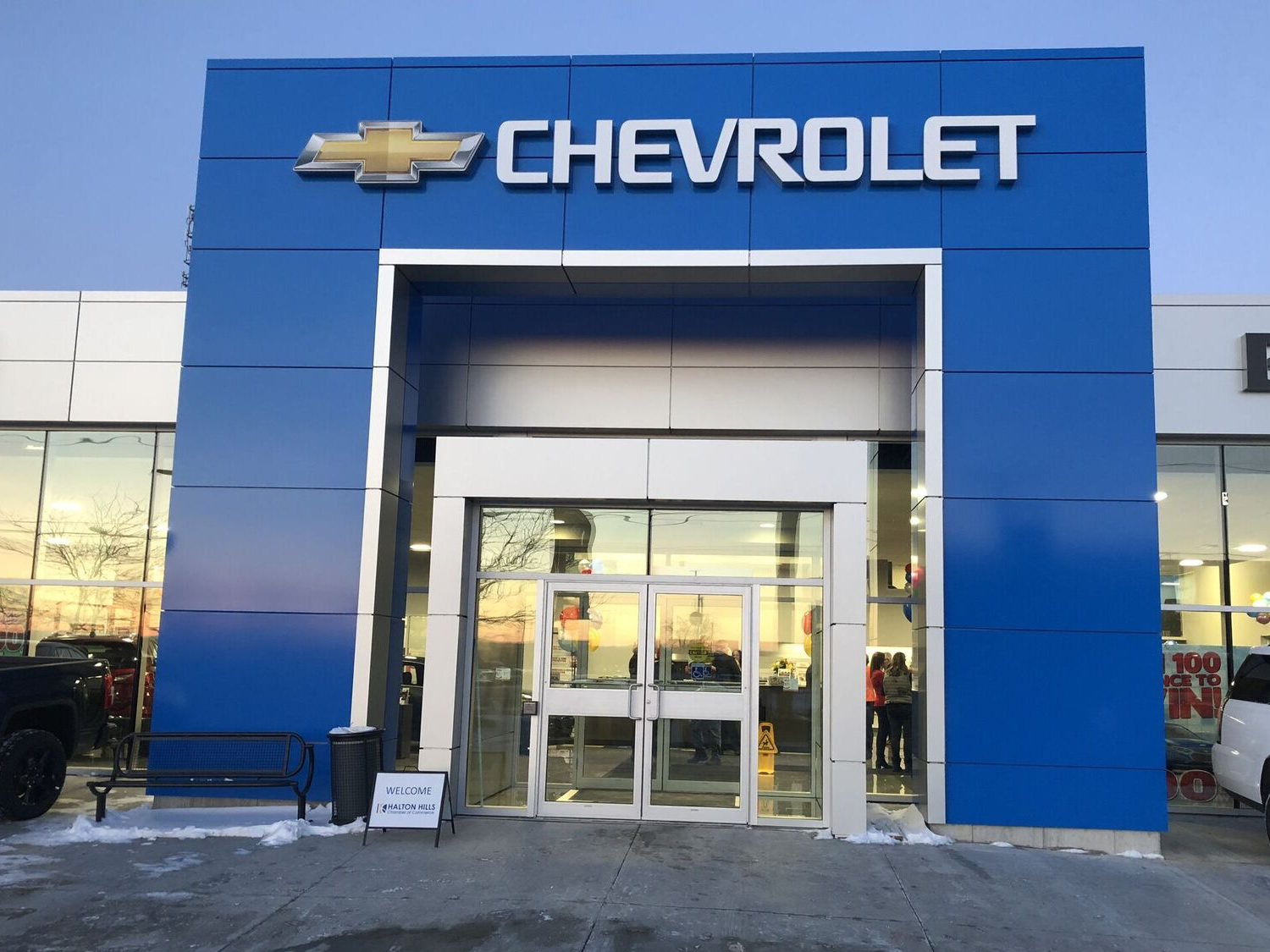 Chevrolet Car Dealership, Halton Hills Green Propeller Design