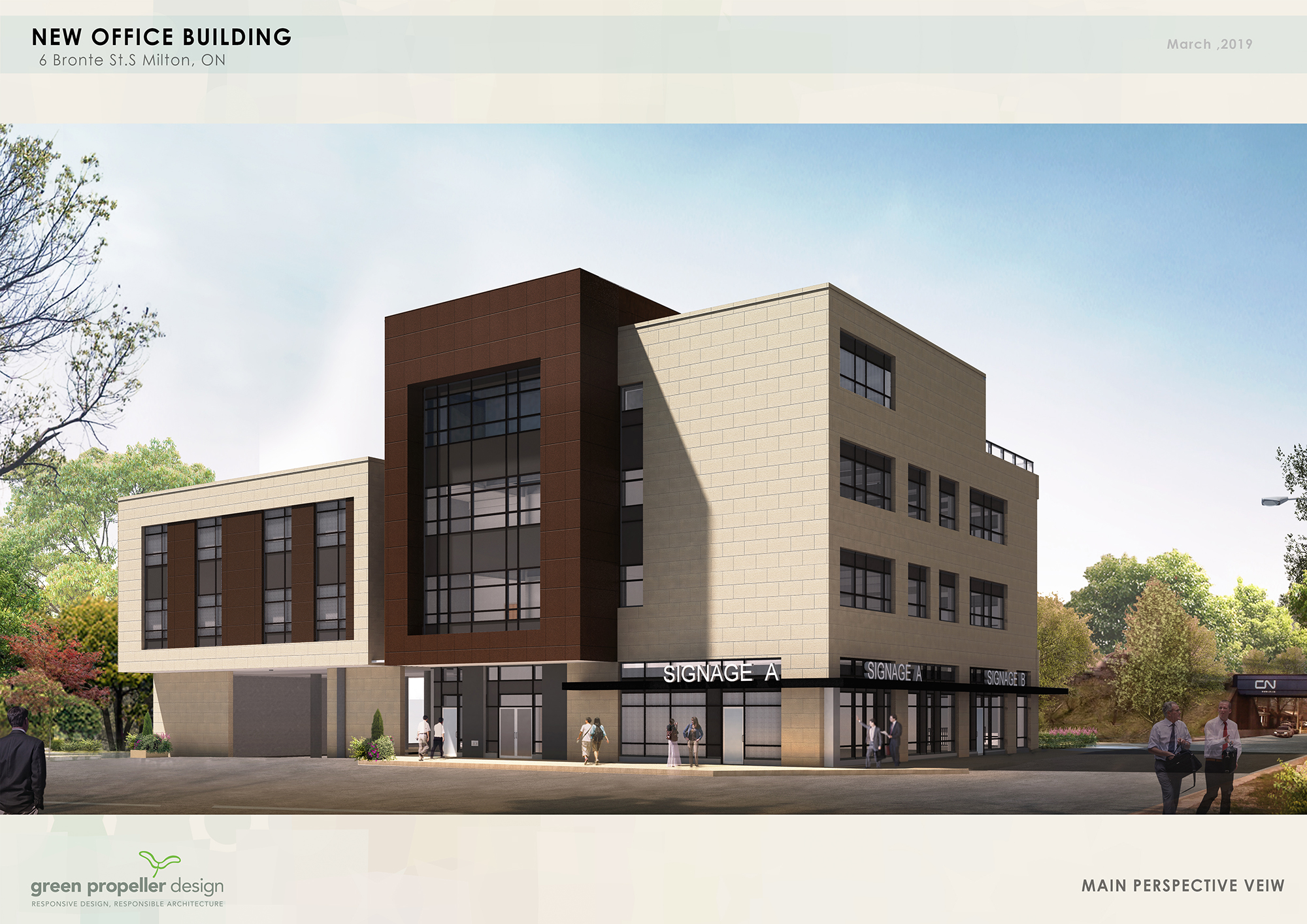 New Office Building, Milton Green Propeller Design